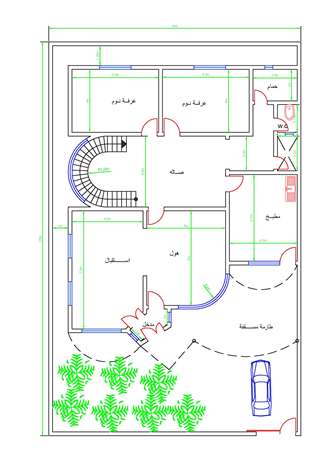 خرائط دور سكنية عراقية 400 متر معاينة و تحميل بصيغة Pdf