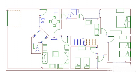 خريطة منزل بمساحة 200 متر مربع مع كامل المرفقات وكراج اخبار العراق