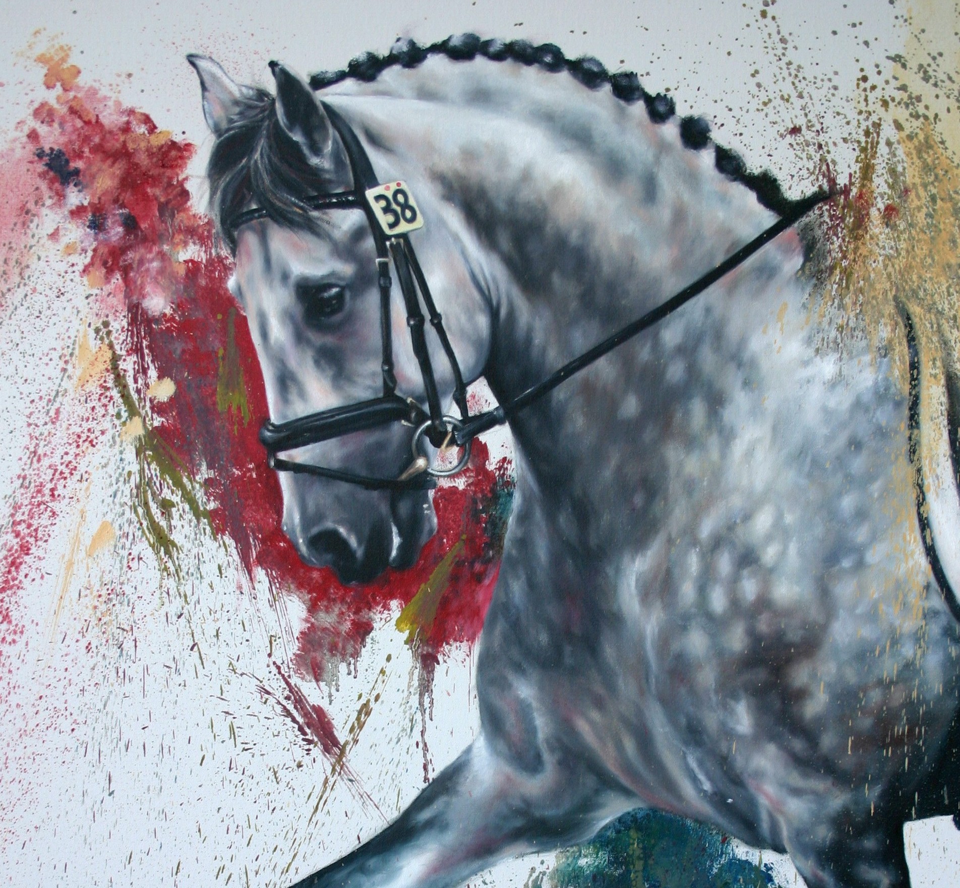 Wallpaper iphone 12 Aquarelle Horse
