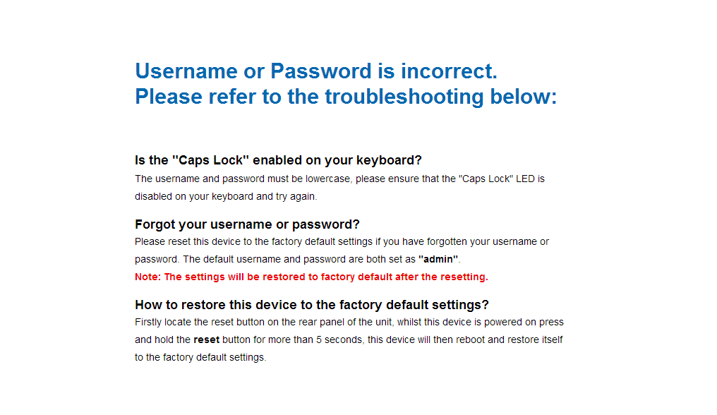 Username password reset. Incorrect username or password. Please try again.. Username or password is Incorrect. Please refer to the troubleshooting below:. Incorrect username or password.. That email and password combination is Incorrect.