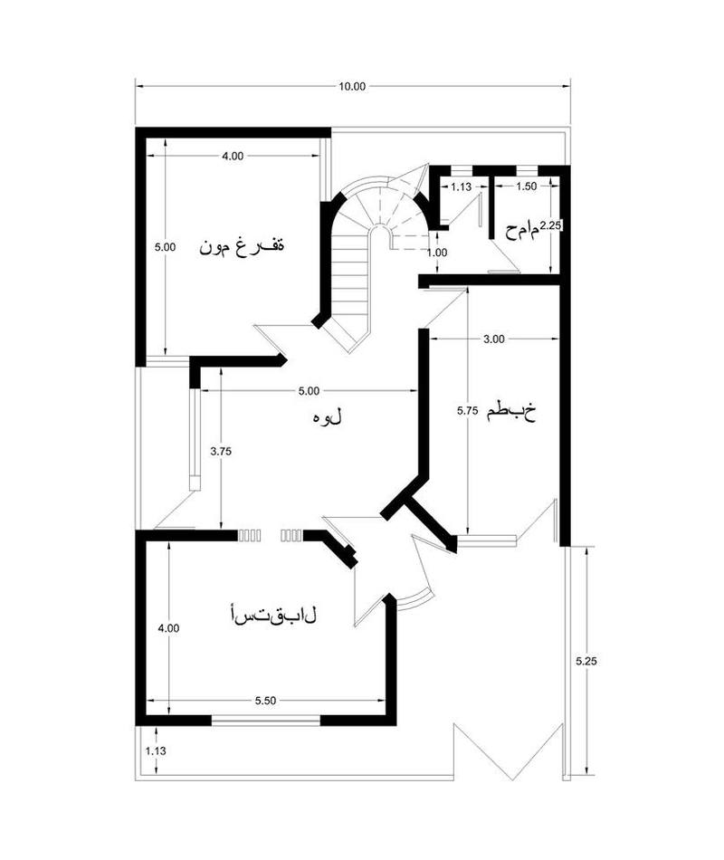 Tasmim Blog تصميم منزل 150 متر مربع واجهة واحدة