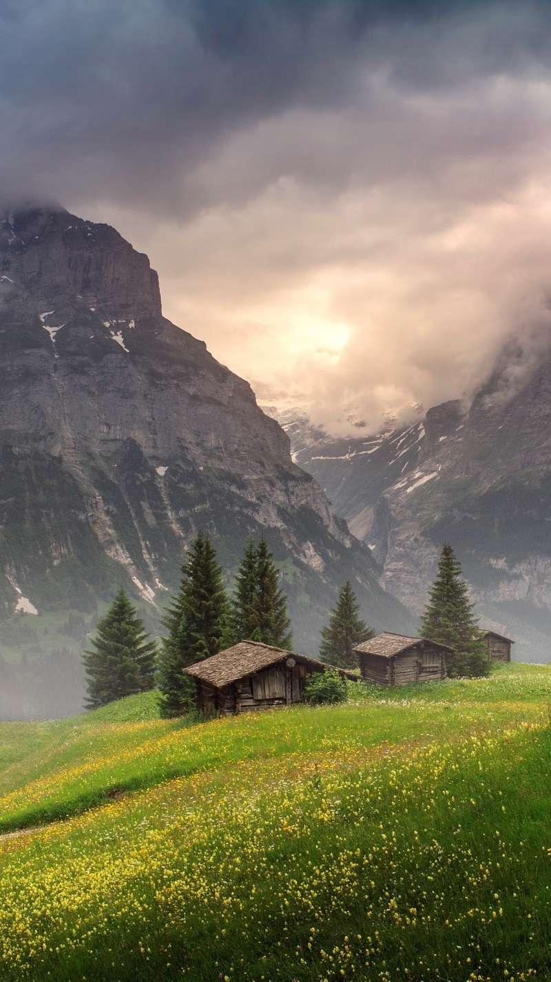 ●₪ مــــــزاجك "بصـــــورة" ₪● - صفحة 30 104050.grindelwald-switzerland-mountain-house-iphone-wall